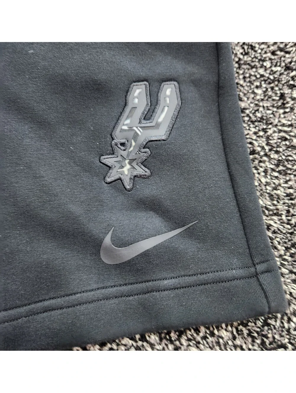 Nike Tech Fleece Shorts Mens Size Medium NBA San Antonio Spurs Black Engineered